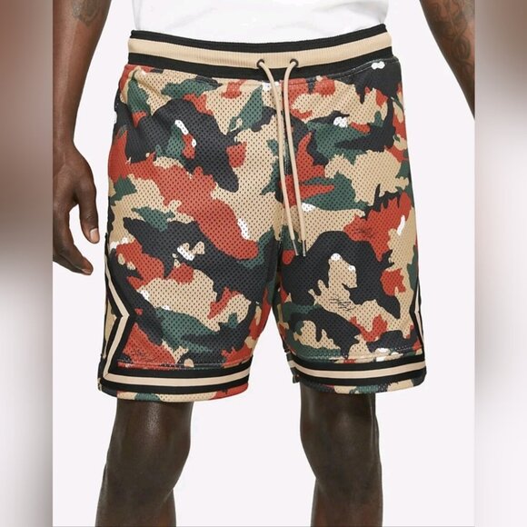 Jordan Diamond Heritage Flight Camo Mesh Basketball Shorts XXL 2XL 40-43" Waist - Picture 1 of 15